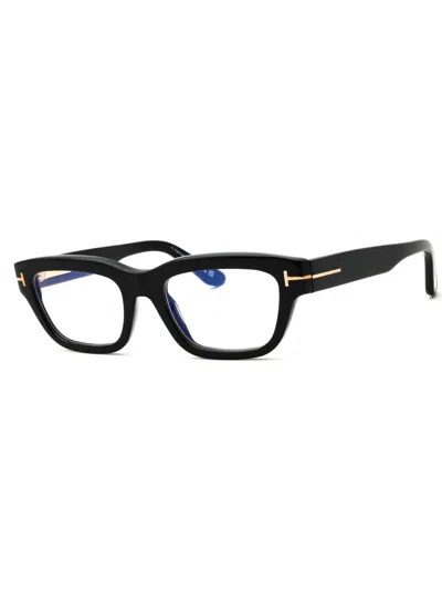 Tom Ford Sleek Rectangular Women's Eyeglasses In Black