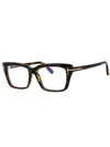 Tom Ford Sleek Rectangular Women's Eyeglasses In Pattern