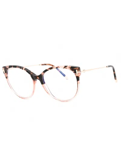 Tom Ford Sleek Round Women's Eyeglasses In Brown