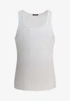 Tom Ford Sleeveless Crewneck T-shirt In White