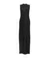 Tom Ford Laminated Knit Dress Dresses Black In Black