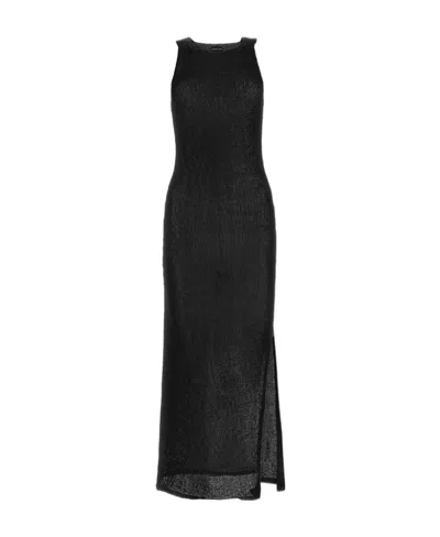 Tom Ford Sleeveless Knitted Long Dress In Black