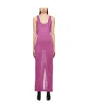 Tom Ford Pink Glossy Maxi Dress In Pink