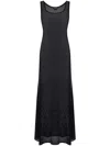 Tom Ford Sleeveless Scoop-neck Maxi Dress In Black