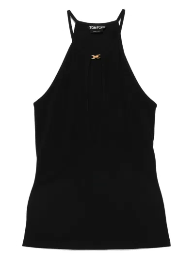 Tom Ford Sleeveless Top In Black