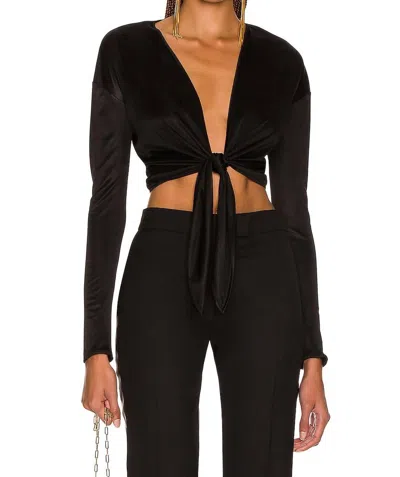Tom Ford Slick Wrap Top In Black