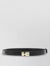 Tom Ford Slim Crocodile Effect Leather Waist Belt In Transparent
