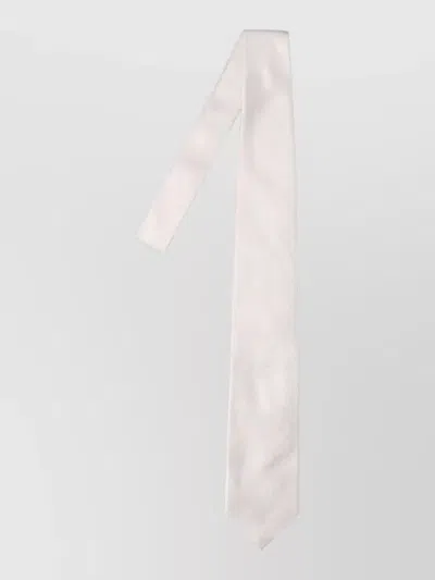 Tom Ford Slim Design Textured Fabric Mens Tie In White