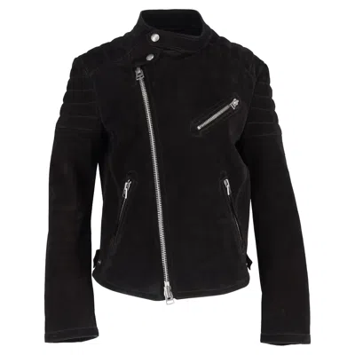 Tom Ford Slim-fit Biker Jacket In Black Suede