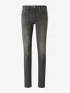 Tom Ford Slim-fit Selvedge Jeans In Logo Patch On The Side And Back