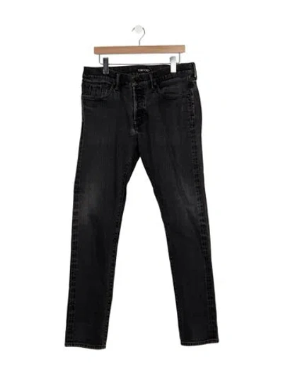Pre-owned Tom Ford Slim Fit Jeans In Black