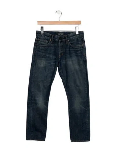 Pre-owned Tom Ford Slim Fit Jeans In Blue