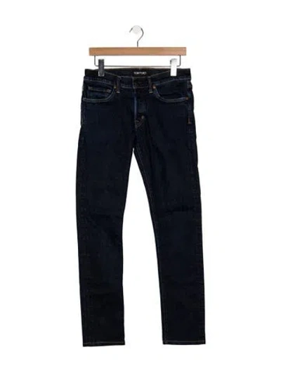 Pre-owned Tom Ford Slim Fit Jeans In Blue