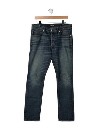 Pre-owned Tom Ford Slim Fit Jeans In Blue