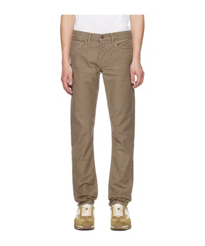 Tom Ford Brown Slim Fit Jeans In Nut