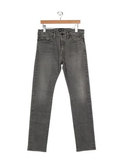 Pre-owned Tom Ford Slim Fit Jeans In Gray