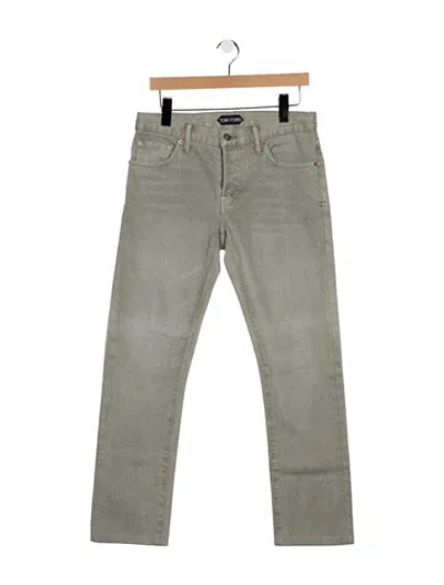 Pre-owned Tom Ford Slim Fit Jeans In Grey