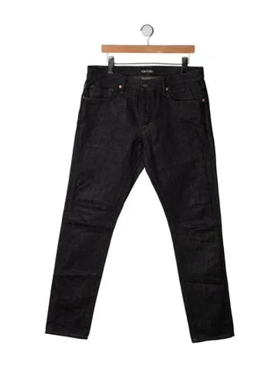 Pre-owned Tom Ford Slim Fit Jeans In Grey