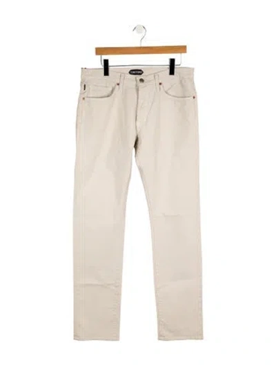 Pre-owned Tom Ford Slim Fit Jeans In Neutral