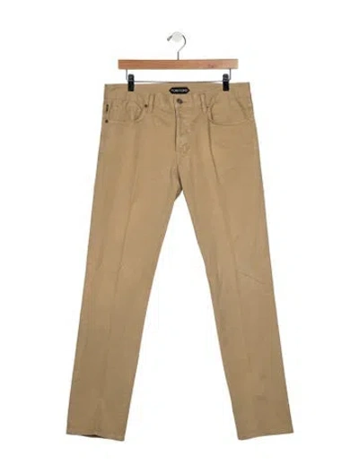 Pre-owned Tom Ford Slim Fit Jeans In Neutral