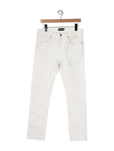 Pre-owned Tom Ford Slim Fit Jeans In Neutral