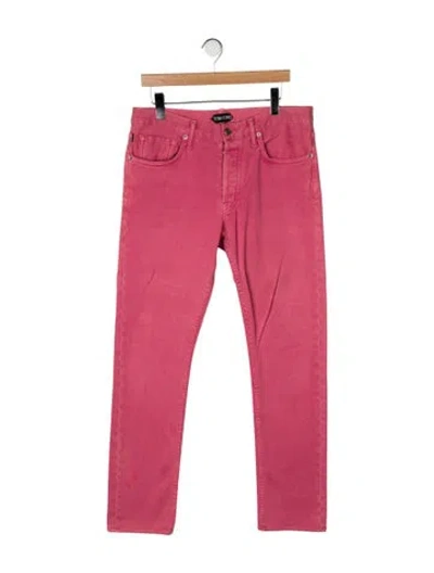 Pre-owned Tom Ford Slim Fit Jeans In Pink