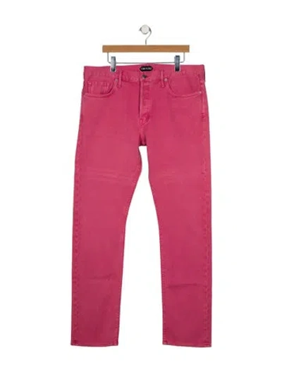 Pre-owned Tom Ford Slim Fit Jeans In Pink