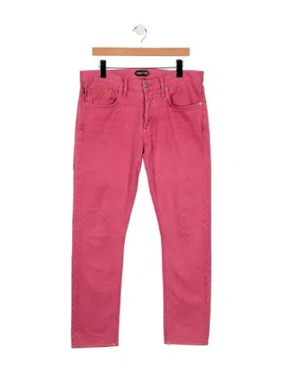 Pre-owned Tom Ford Slim Fit Jeans In Pink
