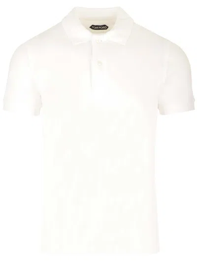 Tom Ford Slim Fit Polo In Beige