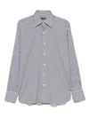 Tom Ford Striped Pattern Button-down Collar Long Sleeves Shirt