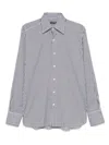 Tom Ford Slim Fit Striped Shirt In Blue