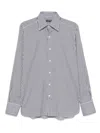 Tom Ford Striped Pattern Button-down Collar Long Sleeves Shirt