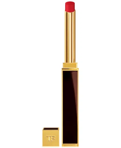 Tom Ford Slim Lip Color Shine In Final Bow - Bright Red With Blue Underto