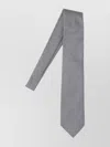 Tom Ford Adjustable Black Silk Tie With Houndstooth Pattern