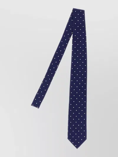 Tom Ford Slim Silk Tie Pointed Tip Polka Dots In Red