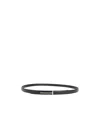 Tom Ford Skinny Python Embossed Leather Belt In Black