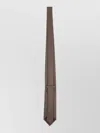 Tom Ford Slim Textured Pattern Mens Silk Tie In Brown