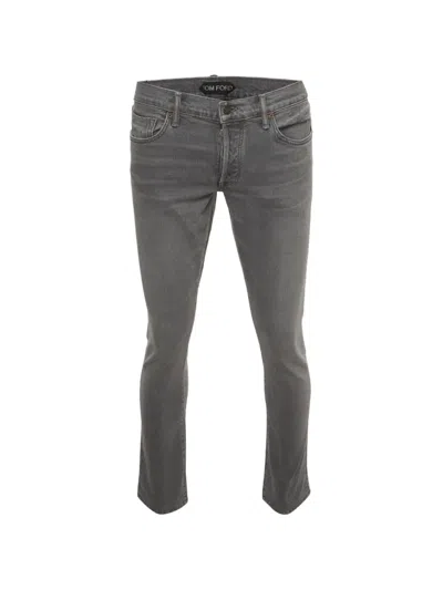 Pre-owned Tom Ford Slim-fit Jeans In Grey