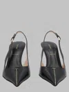 Tom Ford Slingback Leather Heel In Black