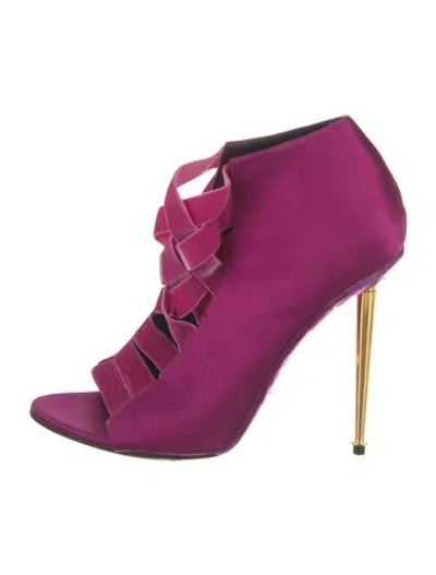 Pre-owned Tom Ford Slingback Sandals In Purple