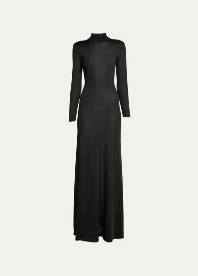 Tom Ford Slinky Backless Gown In Black