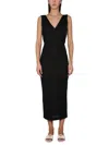 Tom Ford Black Slinky Maxi Dress In Black