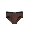 Tom Ford Logo-waistband Boxers In Beige