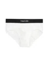 Tom Ford Slip Con Logo In White