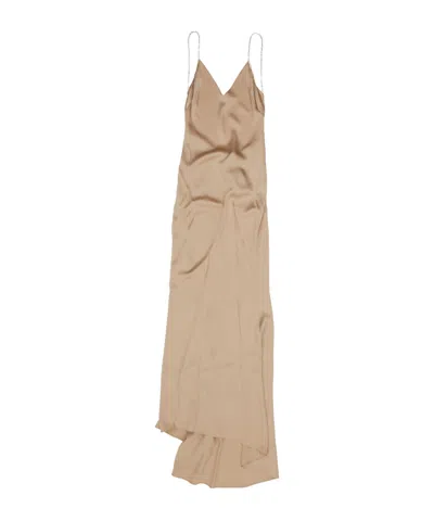 Tom Ford Crystal-embellishment Maxi Dress In Neutral