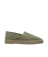 Tom Ford Grain Nubuck Espadrille Sandals In Green
