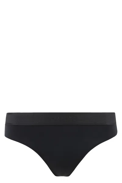 TOM FORD SLIP WITH LOGOED ELASTIC BAND