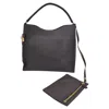 Tom Ford Small Alix Hobo Shoulder Bag In Graphite Grain Leather In Grey