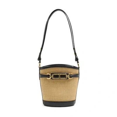 Tom Ford Small Bucket Bag In Beige