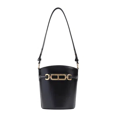 Tom Ford Small Bucket Shoulder Handbag In Black